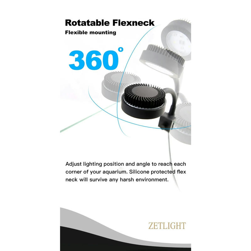 Zetlight ZN1050 - Lampada LED Mini Regolabile per acquari 3W - immagine 5